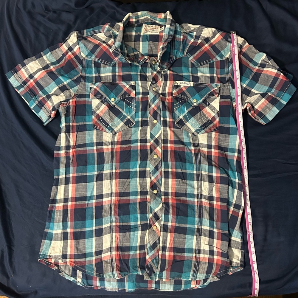 TRUE RELIGION pearl snap 2XL